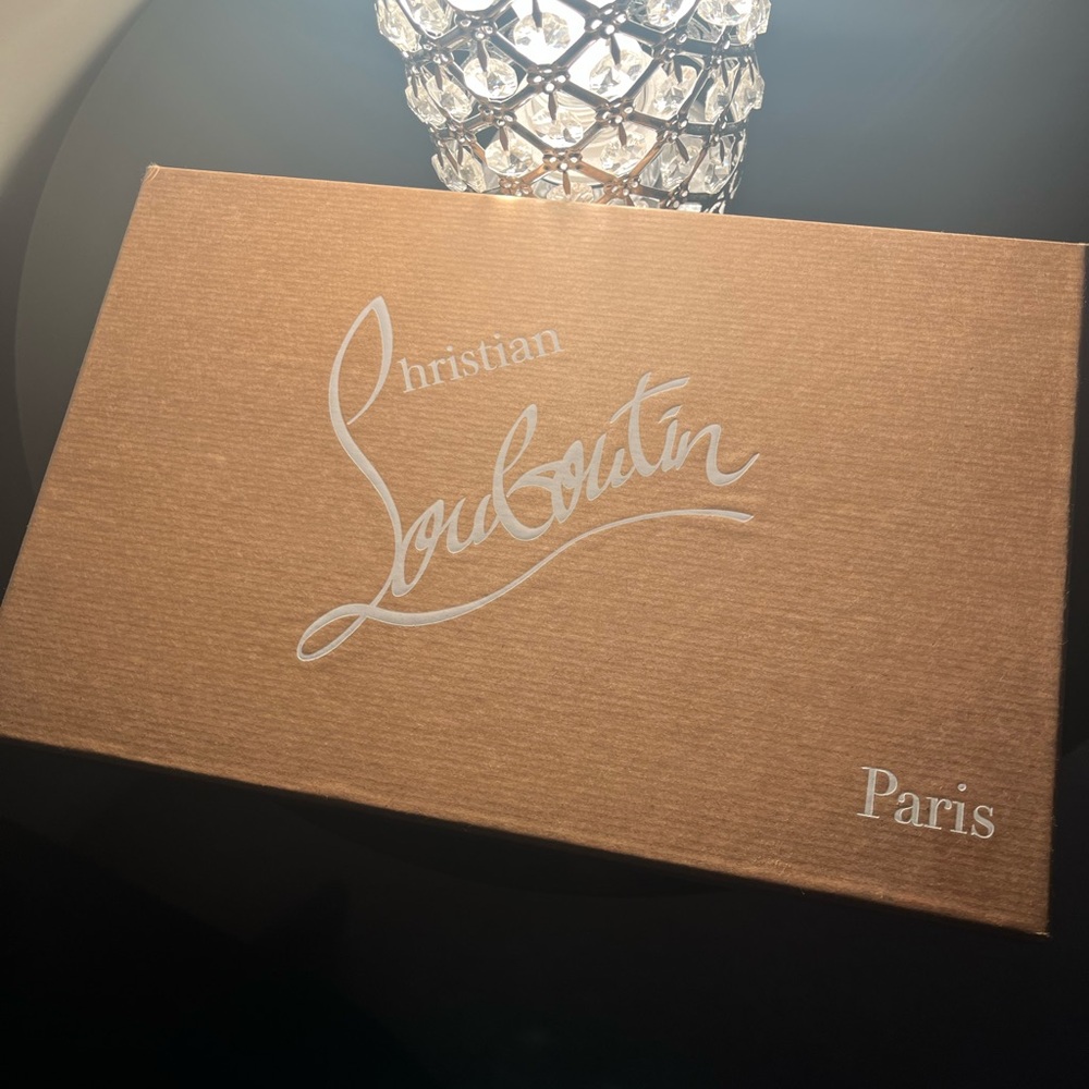 Christian Louboutin Heels with Red Dust Bag with Tan Box